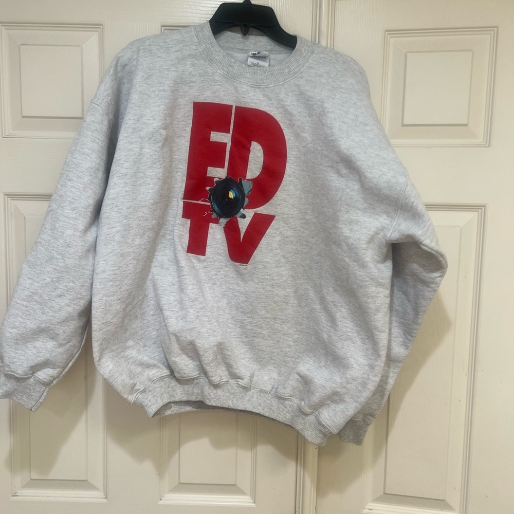 Vtg 90s Mens XL Matthew McConaughey You're Live On Ed TV Show‎ Movie Sweatshirt